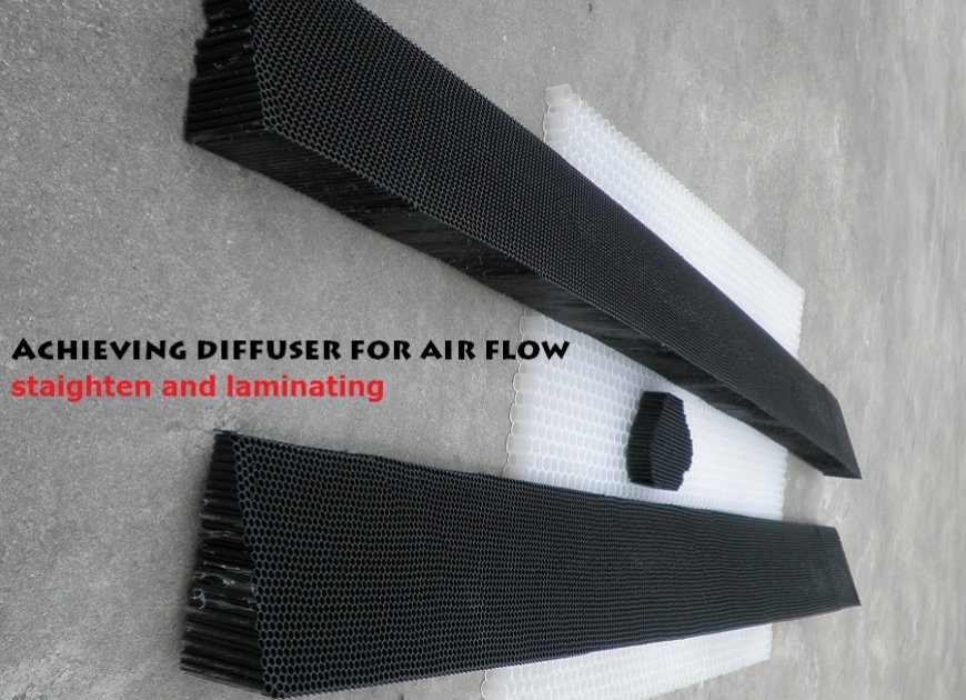 achieving pc honeycomb diffuser straighten laminating the air