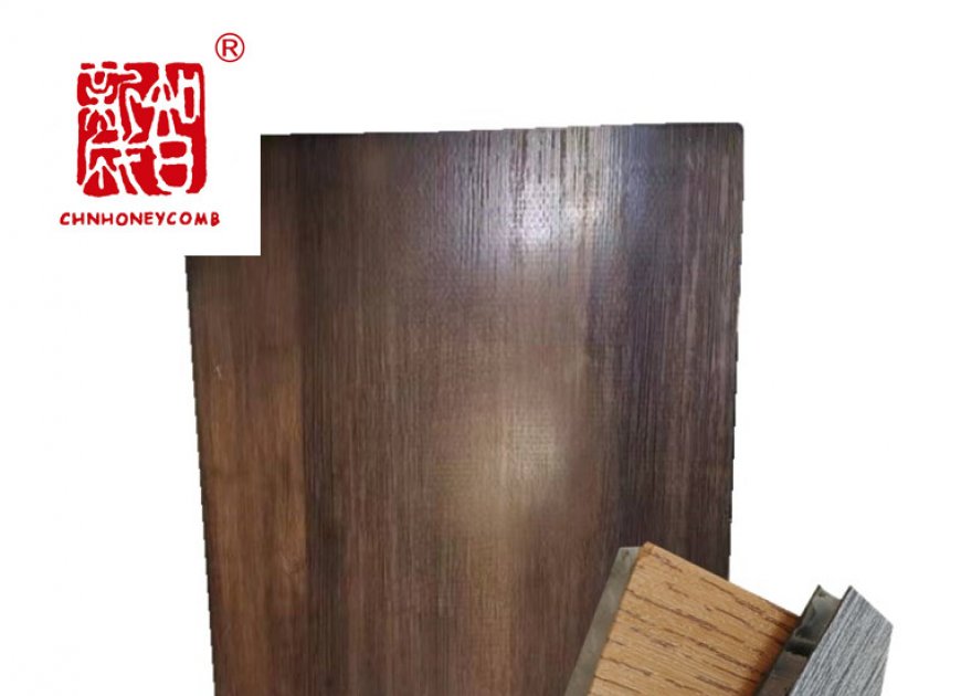 PP honeycomb board with wooden pattern for table top