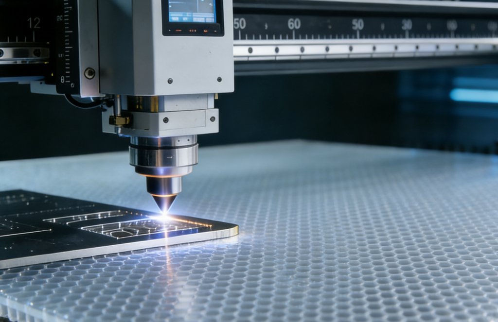 Non-Reflective PC Honeycomb Bed for High-Precision Laser Engraving